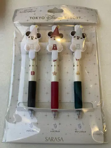 릴린린 볼펜 3세트 디즈니 크리스마스 2025