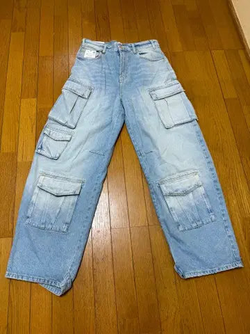 ZARA 초기형 초와이드 포켓 UTILITY 데님 카고 새상품