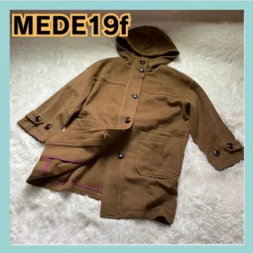 펠리시모 MEDE19f 이탈리아 울 모사 더플 코트 카멜 M