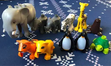 레고 듀플로 동물 피규어 세트