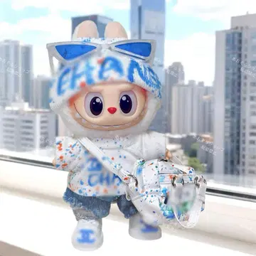 Labubu 라부부 봉제 인형 의류 6세트 17cm 봉제 인형 의류 활