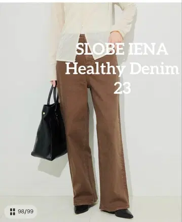 슬로브 이에나 헬시 데님 SLOBE 별주 PINK PEPPER