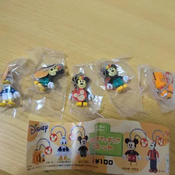 미사용 디즈니 미니 박스 피규어 마스코트 5개 세트