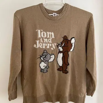 톰과 제리 니트 스웨터 L 사이즈