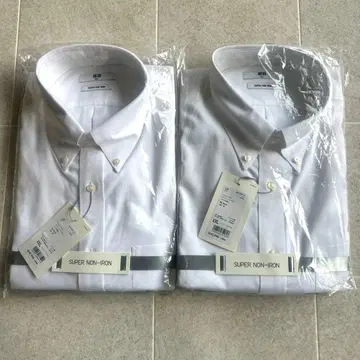 유니클로 XXL 슈퍼 논아이롱 긴팔 셔츠 2장 세트