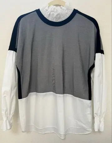 피에르 가르뎅 PIERRE CARDIN 레이어드 스타일 긴팔 셔츠 티셔츠