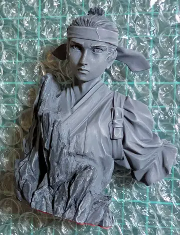 개봉된 중고품 코토부키야 시구루이 후지키 겐노스케 흉상