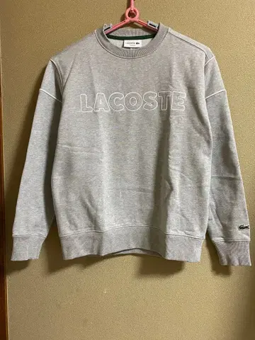LACOSTE 그레이 맨투맨 트레이닝복