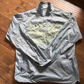 그레이 하프 지퍼 나일론 자켓