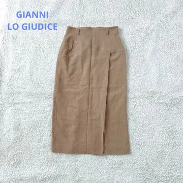 잔니 로 주디체 타이트 스커트 울 롱 기장 디자인 스커트