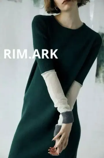 RIM.ARK 림아크 Bi color rib knit OP 원피스