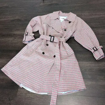 SHOWROOM 더블 브레스트 롱 코트 F