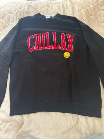 ENJOY! CHILLAX 블랙 트레이닝복