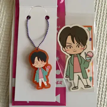 후지와라 이츠키 러버 키링 스티커