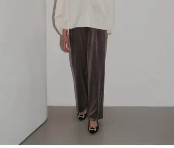 새상품 OHGA/오오가 벨로아 팬츠 M