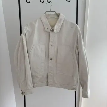AURALEE 화이트 데님 자켓
