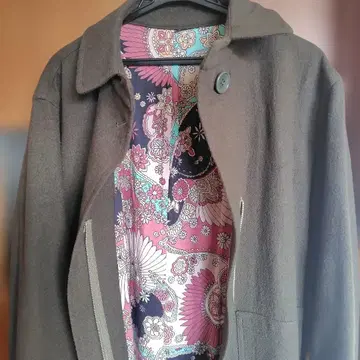 WXYZ 올리브 그린 롱 코트