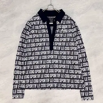 르꼬끄 스포르티브 올 패턴 로고 상의 M 골프웨어 스포츠 웨어