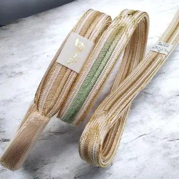 [ 유비 ] 최고급 허리띠 연리후 아이보리 금실 야하네 #1235