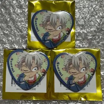 귀멸의 칼날 스트로베리 페스티벌 하트 캔뱃지 캔뱃지 시나즈가와 사네미