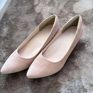 핑크 스틸레토 펌프스 중간 힐