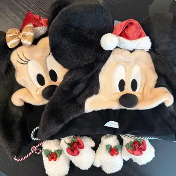 디즈니 팬캡 크리스마스 미키 미니 2개 세트 새상품