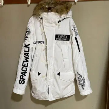AVIREX GT-10 화이트 밀리터리 자켓