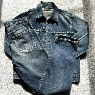 라이트 블루 데님 자켓 마인 데님 minedenim 셋업