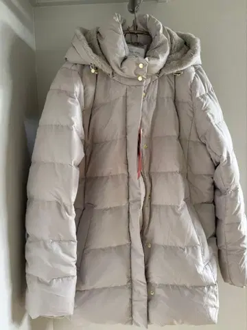 글로벌 워크 우츠쿠 실루엣 다운 코트 그레이지 L