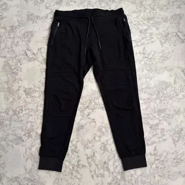 ZARA 블랙 조거 팬츠 지퍼 포켓 부착