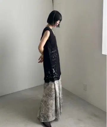 AMERI LAYLA DOUBLE LAYER SHEER SKIRT