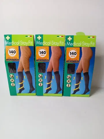 메디컬 스테이핏 140DEN 22-25cm 하이삭스 3세트