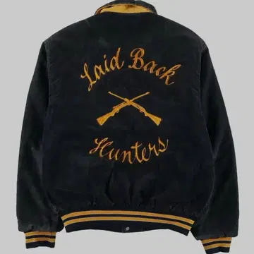 구제 의류 70s Rennoc 백 자수 코듀로이 바시티 자켓 USA제