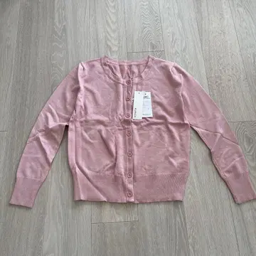 여성용 핑크 가디건 새상품 프리 사이즈 면 혼방