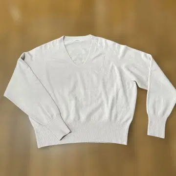 URBAN RESEARCH 핑크 베이지 V넥 니트 스웨터 긴팔