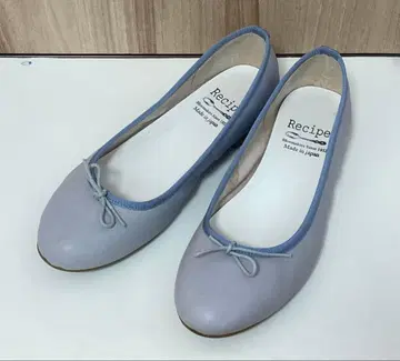 레시피 라이트 블루 리본 포함 발레 슈즈 발레코어