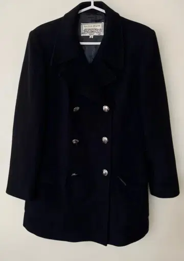 KRIZIA JEANS 크리치아 P코트풍 코트 네이비 42