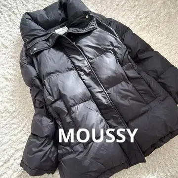 MOUSSY 마우지 블랙 패딩 자켓 경량