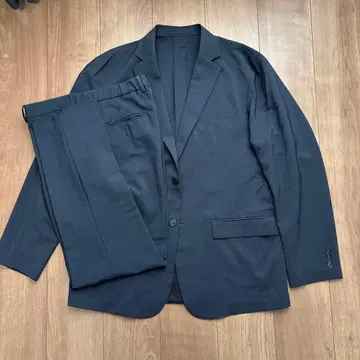 네이비 비즈니스 정장 자켓과 팬츠 세트 XL