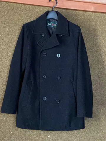 EAST BOY 블랙 울 피코트