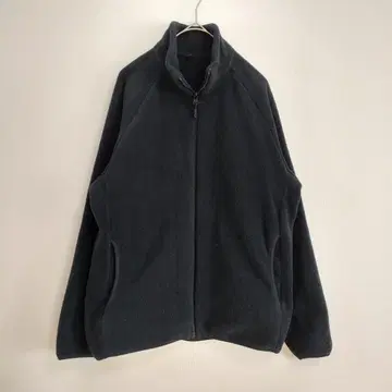 UNIQLO 남성용 플리스 자켓 블랙 S 풀 지퍼 자켓
