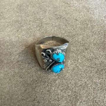 미사용 새상품 실버 반지 터콰이즈 남녀 공용