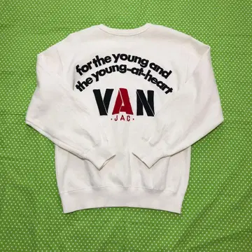 빈티지 VAN jac 크루넥 트레이닝복 화이트