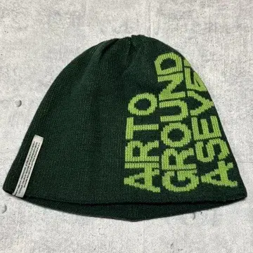 AIR TO GROUND A SEVEN 빅 로고 니트 모자 에이세븐