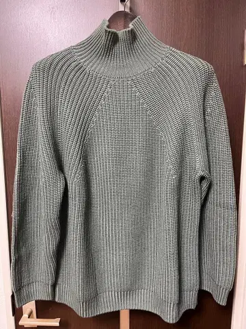 BATONER 그린 하이넥 니트 스웨터 사이즈 3 L 사이즈 상당