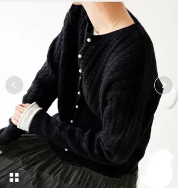 [IENA] 스이비W 케이블 가디건 컬러 그레이 사이즈 프리