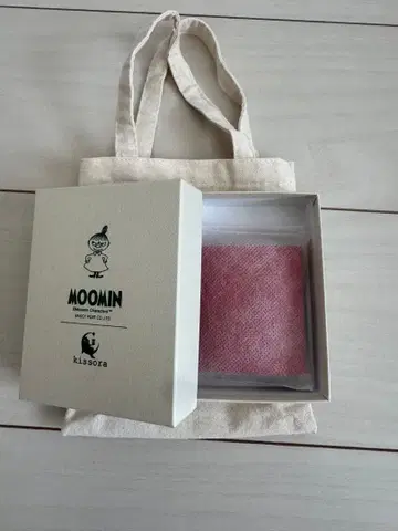 Moomin 가죽 코인 케이스 레드 kissora