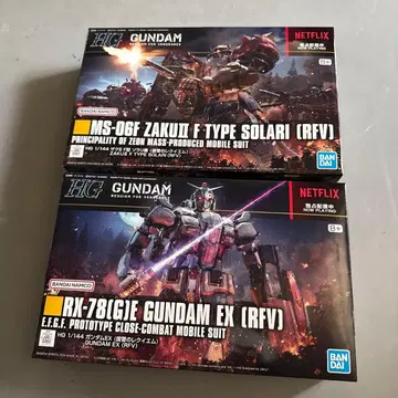 HG MS-06F 자쿠 II & RX-78(GE) 건담 EX