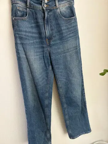 ZARA 스트레이트 데님 인디고 블루 26인치 36