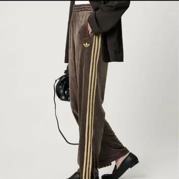 adidas 벨로아 조거 팬츠 S 브라운